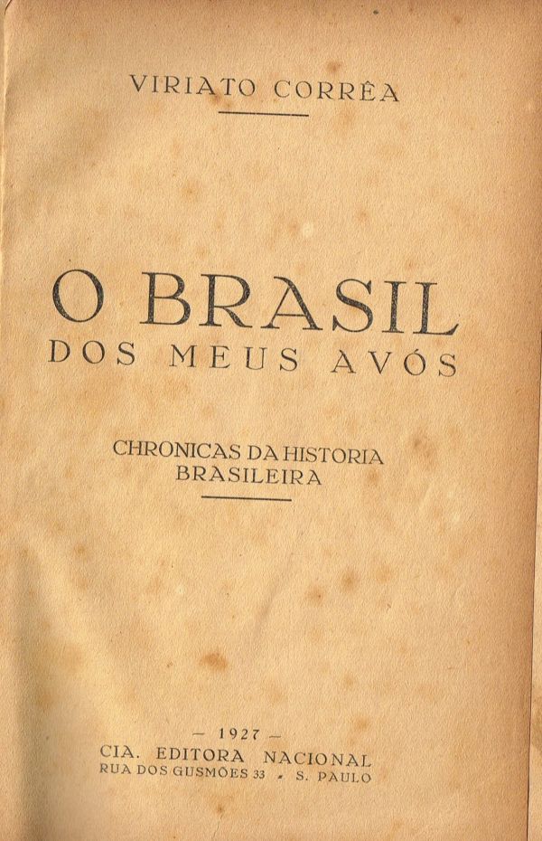 Brasil dos Meus Avós, O - 800 COR
